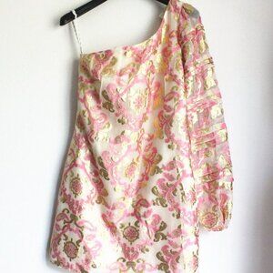 New Lilly Pulitzer One Shoulder Dress, Vintage, Size 4